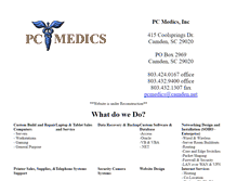 Tablet Screenshot of pcmedics.com